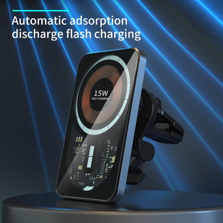 T11 Car Air Vent Mount Magnetic Wireless Charger - Wireless Charger Holders by PMC TechLife | Online Shopping South Africa | PMC TechLife