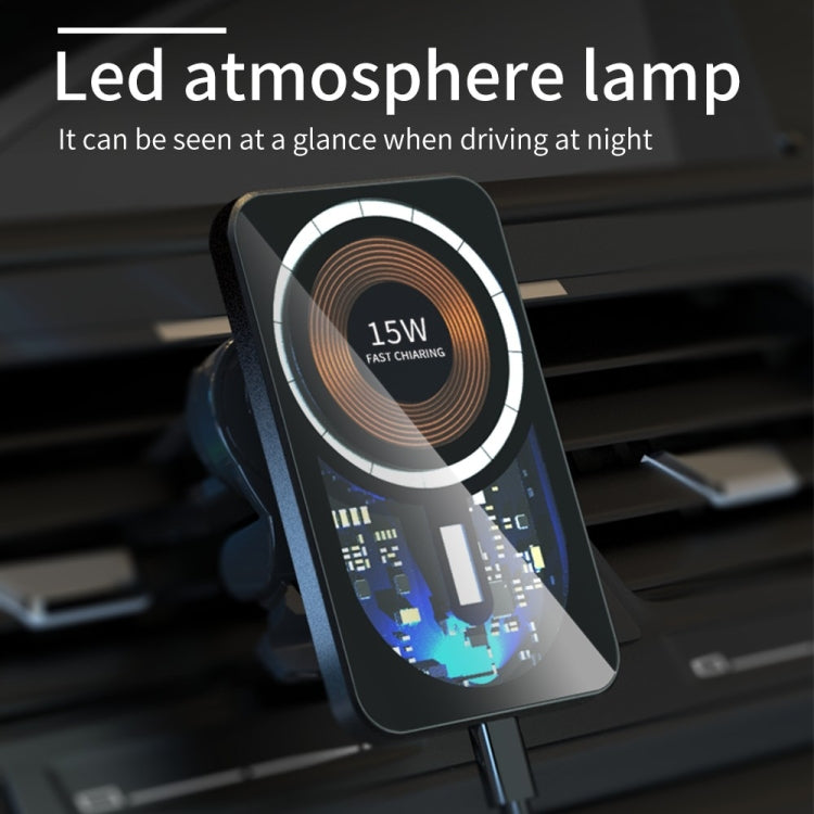 T11 Car Air Vent Mount Magnetic Wireless Charger - Wireless Charger Holders by PMC TechLife | Online Shopping South Africa | PMC TechLife