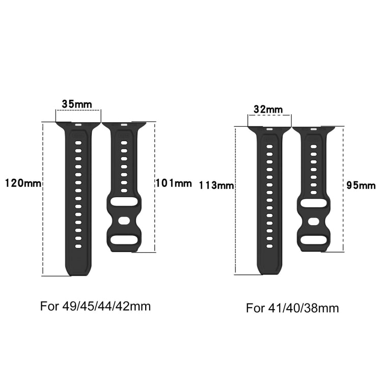 For Apple Watch 2 42mm Reverse Buckle Dot Texture Silicone Watch Band(Black) - Watch Bands by PMC TechLife | Online Shopping South Africa | PMC TechLife