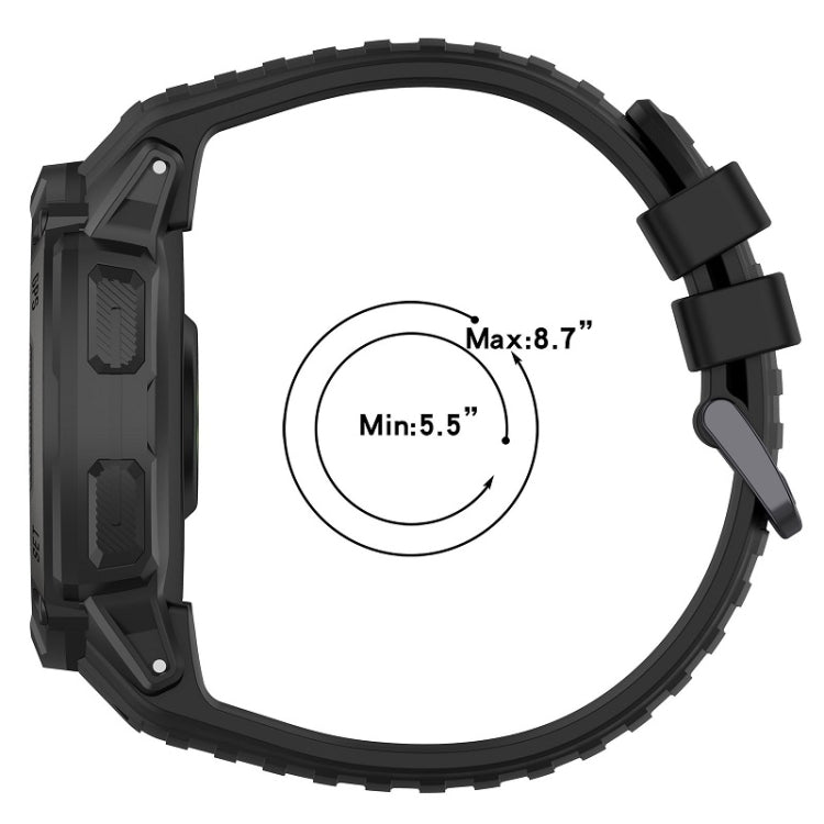 For Garmin Instinct 2X Sports Silicone Replacement Watch Band(Black) - Watch Bands by PMC Jewellery | Online Shopping South Africa | PMC Jewellery