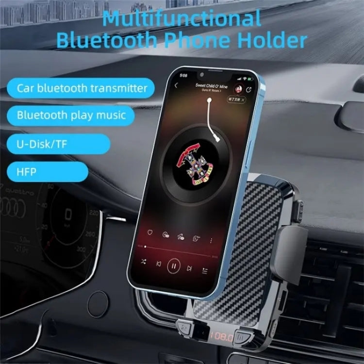 CS14 Car Interior Air Vent Mount Phone Stand MP3 Player FM Bluetooth Transmitter - Car Holders by PMC TechLife | Online Shopping South Africa | PMC TechLife