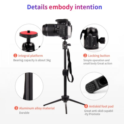 JMARY MT68 Aluminum Alloy Telescopic Portable Selfie Mini SLR Camera Phone Tripod - Tripods by Jmary | Online Shopping South Africa | PMC Jewellery | Buy Now Pay Later Mobicred