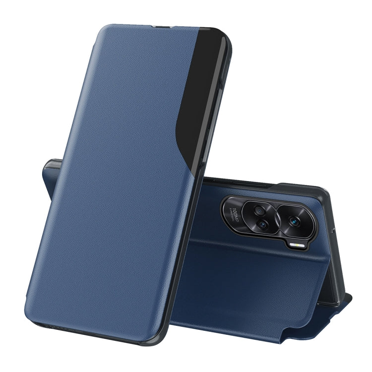 For Honor 90 Lite Attraction Flip Holder Leather Phone Case(Blue) - Honor Cases by PMC TechLife | Online Shopping South Africa | PMC TechLife | Buy Now Pay Later Mobicred