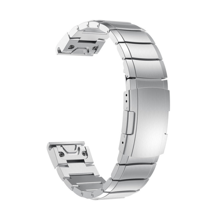Compatible with Garmin Fenix 6X Pro 26mm Titanium Alloy Quick Release Watch Band(Sliver) - free shipping - PMC TechLife - Order now!