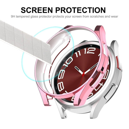 For Samsung Galaxy Watch6 Classic 47mm ENKAY Hat-Prince Transparent Soft TPU Case + 0.2mm 9H Glass Screen Protector - Watch Cases by ENKAY | Online Shopping South Africa | PMC Jewellery