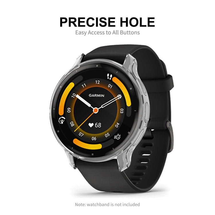 For Garmin Venu 3S ENKAY Hat-Prince Full Coverage Transparent TPU Watch Case with Screen Protection - Watch Cases by ENKAY | Online Shopping South Africa | PMC TechLife