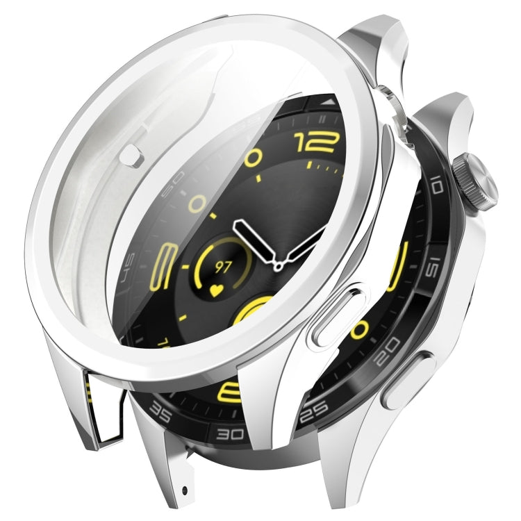 For Huawei Watch GT4 46mm Full Coverage TPU Electroplated Watch Protective Case(Silver) - Watch Cases by PMC TechLife | Online Shopping South Africa | PMC TechLife