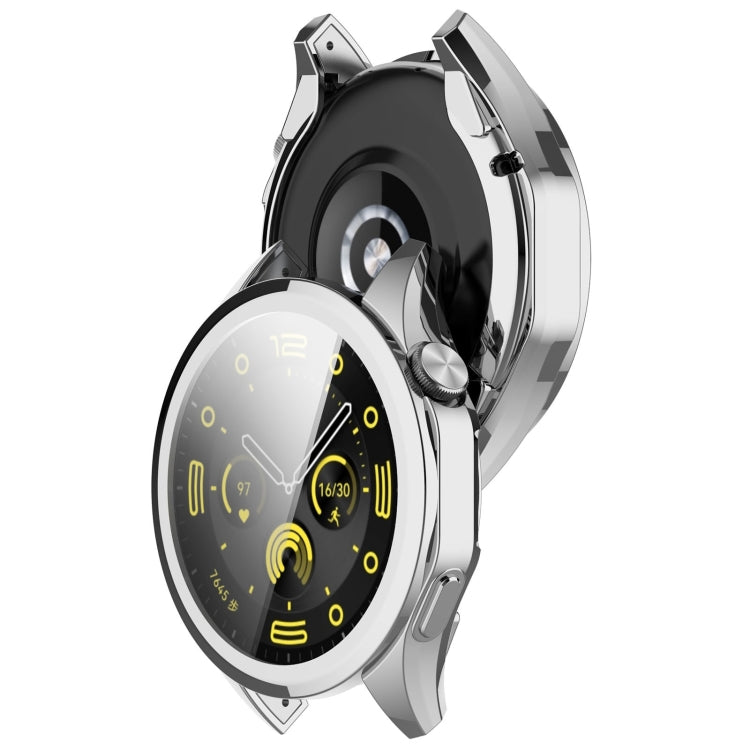 For Huawei Watch GT4 46mm Full Coverage TPU Electroplated Watch Protective Case(Silver) - Watch Cases by PMC TechLife | Online Shopping South Africa | PMC TechLife
