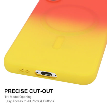 For Samsung Galaxy S23 5G ENKAY Hat-Prince MagSafe Rainbow Gradient Silicone Phone Case with Lens Film(Orange Yellow) - Galaxy S23 5G Cases by ENKAY | Online Shopping South Africa | PMC Jewellery