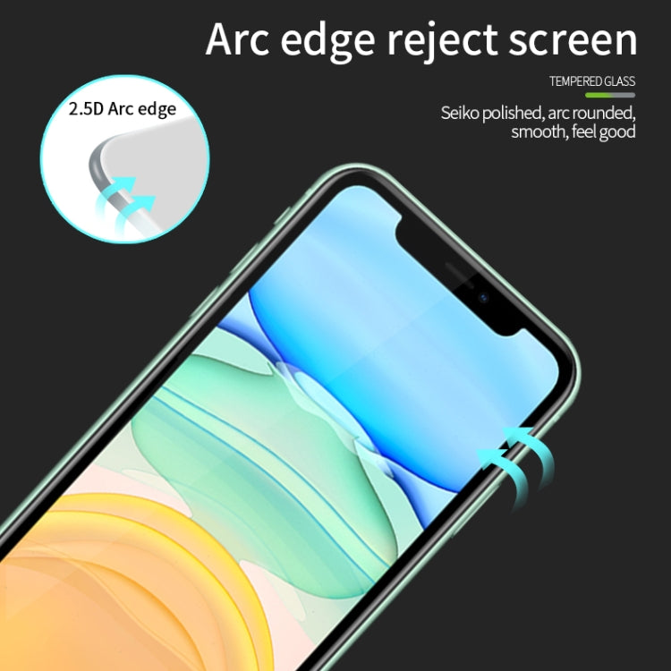 For iPhone 11 MOFI 9H 2.5D Full Screen Tempered Glass Film(Black) - free shipping - PMC TechLife - Order now!