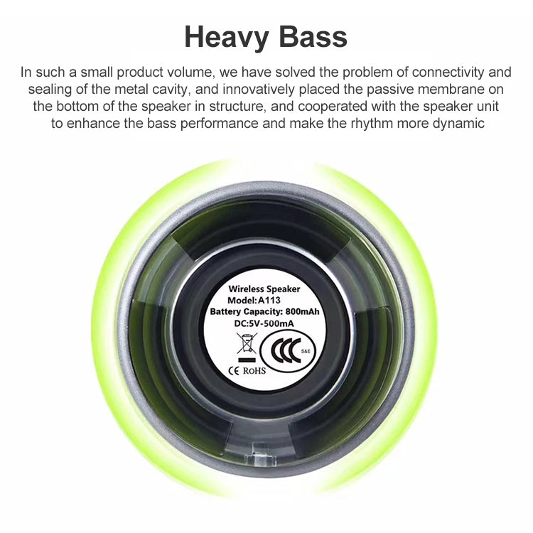 EWA A113 Portable Super Mini Bluetooth Speaker Wireless Bass Subwoofer Boom Box Speakers(Silver) - Mini Speaker by EWA | Online Shopping South Africa | PMC TechLife | Buy Now Pay Later Mobicred