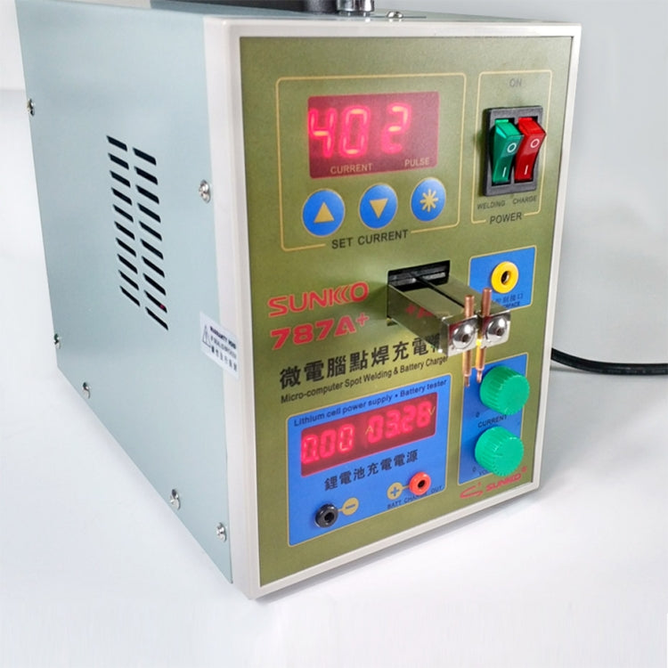 SUKKO LED Pulse Battery Spot Welder + Spot Welding Machine Micro-computer Micro Welding with LED Light+Battery Clamp, 220V EU Plug - free shipping - PMC TechLife - Order now!
