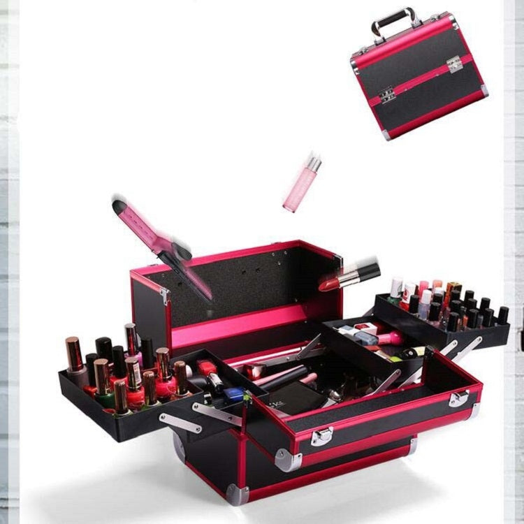 Professional Makeup Box Beauty Salon Manicure Toolbox, Color:Oversized Black - Storage Boxes by PMC Jewellery | Online Shopping South Africa | PMC Jewellery