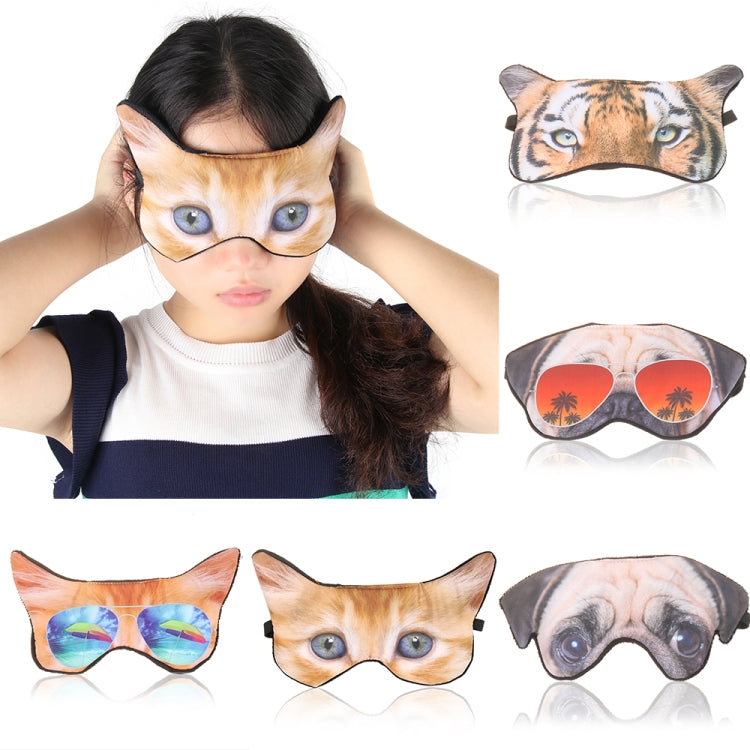 3D Eye Mask Shading Sleeping Cartoon Animal Printed Eye Mask(Cat) - Eye Masks by PMC Jewellery | Online Shopping South Africa | PMC Jewellery