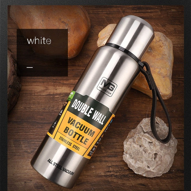Outdoor Thermos Portable Large Capacity Insulated Cup, Capacity:750ml(Silver) - Vacuum Thermoses & Cups by PMC Jewellery | Online Shopping South Africa | PMC Jewellery