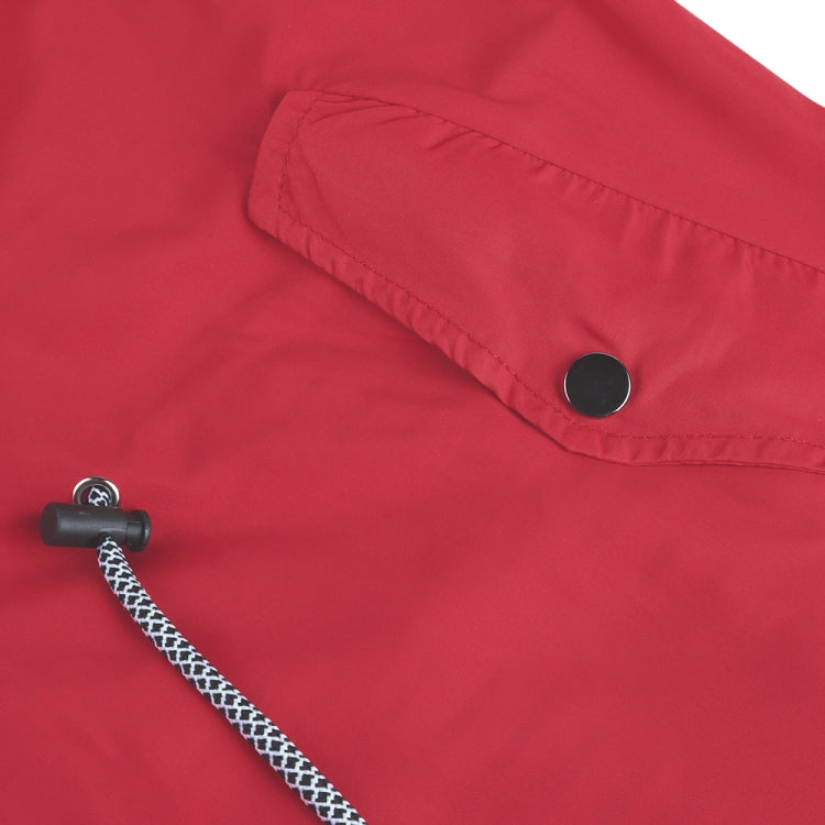 Women Waterproof Rain Jacket Hooded Raincoat, Size:XXL(Navy Blue) - Hoodie by PMC Jewellery | Online Shopping South Africa | PMC Jewellery