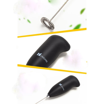 2 PCS Mini Electric Milk Frother Stainless Steel Handheld Egg Beater Household Small Coffee Foam Frother Milk Foam Maker Mixer Tools - Stirrer & Squeezer by PMC Jewellery | Online Shopping South Africa | PMC Jewellery