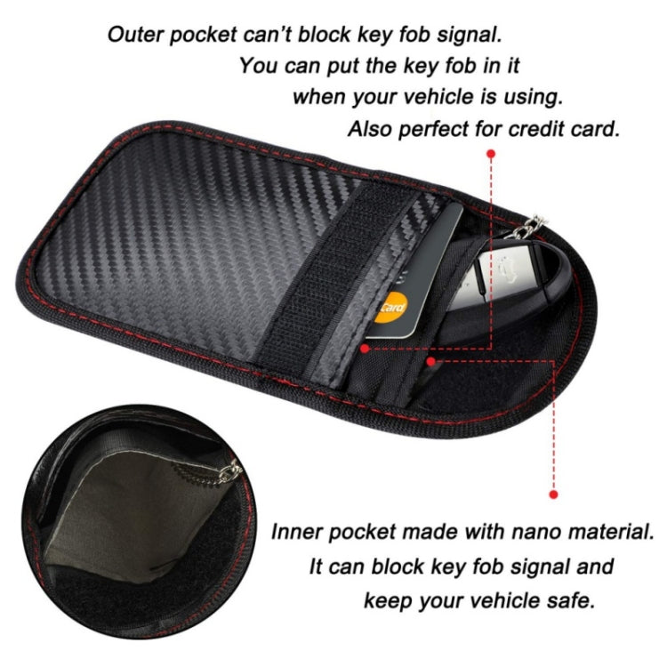 2 PCS Antimagnetic RFID Car Key Mobile Phone Bag Shielding Set Radiation Cell Phone Pocket - Antimagnetic RFID Package by PMC Jewellery | Online Shopping South Africa | PMC Jewellery