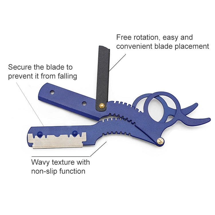 Stainless Steel Vintage Razor Thumb Razor(Blue) - free shipping - PMC TechLife - Order now!