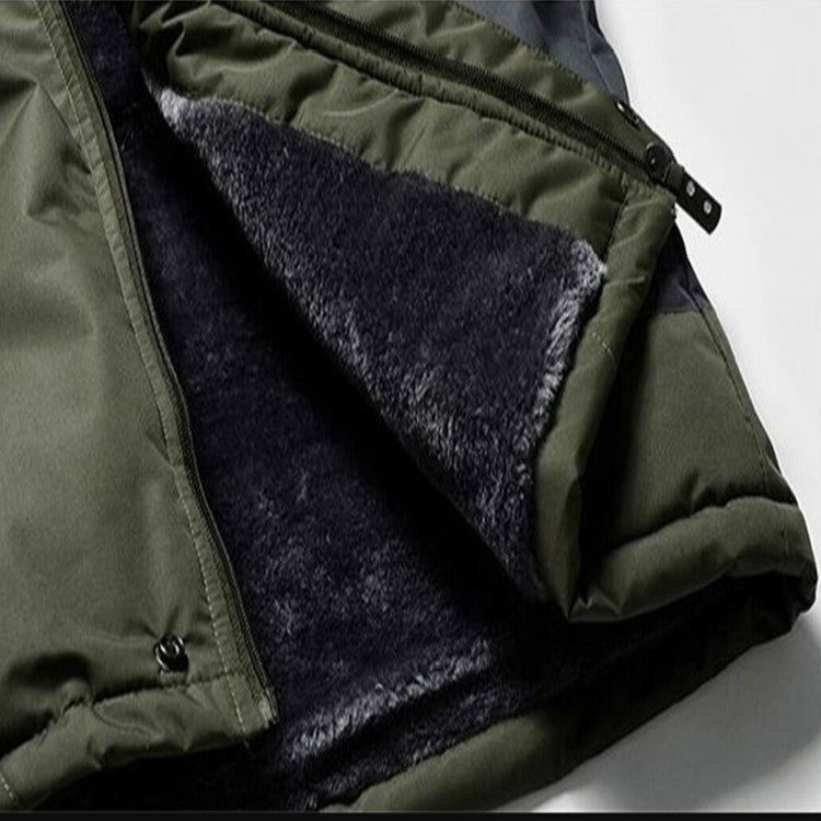 Winter Fleece Military Jackets Men Windproof Waterproof Outwear Parka Windbreaker Warm Coat, Size:XXXXXXL(Army Green) - Loose Coat by PMC Jewellery | Online Shopping South Africa | PMC Jewellery
