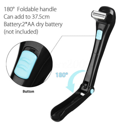 Foldable Long Handle Electric Shaver On Back - Electric Shavers by PMC Jewellery | Online Shopping South Africa | PMC Jewellery