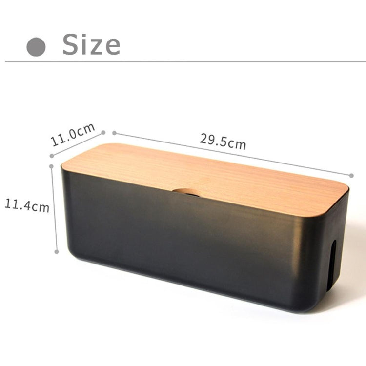 Power Cable Storage Box Case Anti-dust Charger Socket Organizer Desktop Network Line Storage Bin(White) - free shipping - PMC TechLife - Order now!