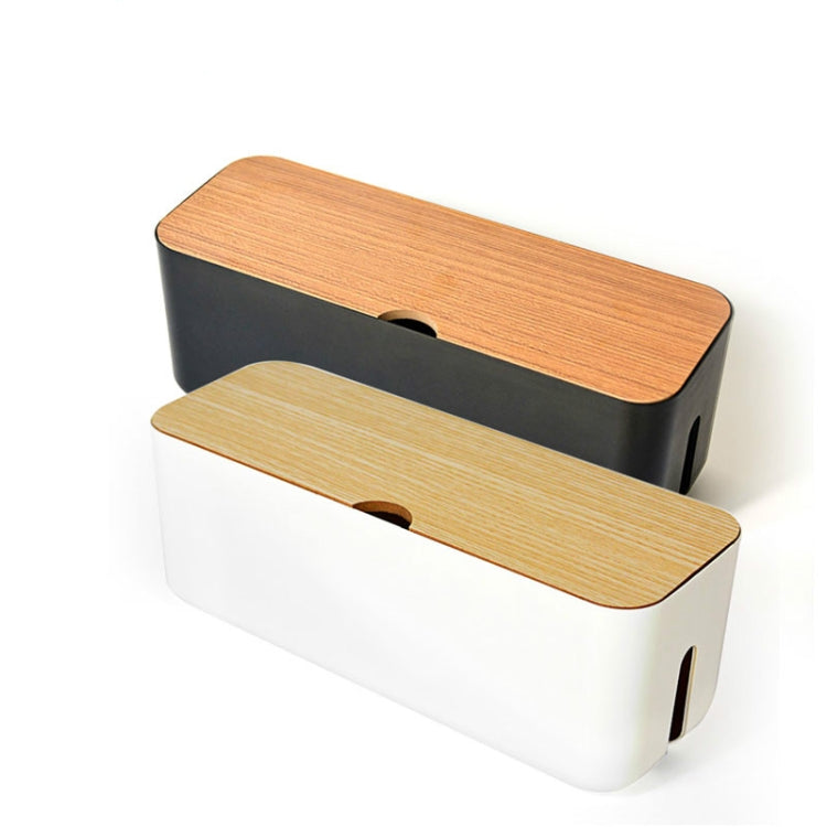 Power Cable Storage Box Case Anti-dust Charger Socket Organizer Desktop Network Line Storage Bin(White) - free shipping - PMC TechLife - Order now!