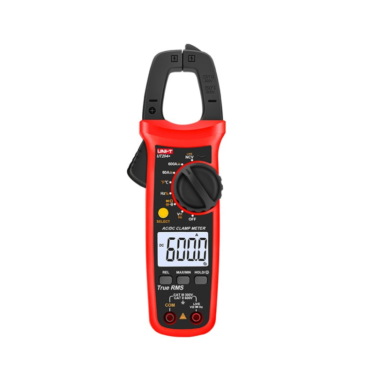 UNI-T  UT204+ 600A  Digital Clamp Meter AC DC Voltage Detector - Digital Multimeter by UNI-T | Online Shopping South Africa | PMC Jewellery | Buy Now Pay Later Mobicred