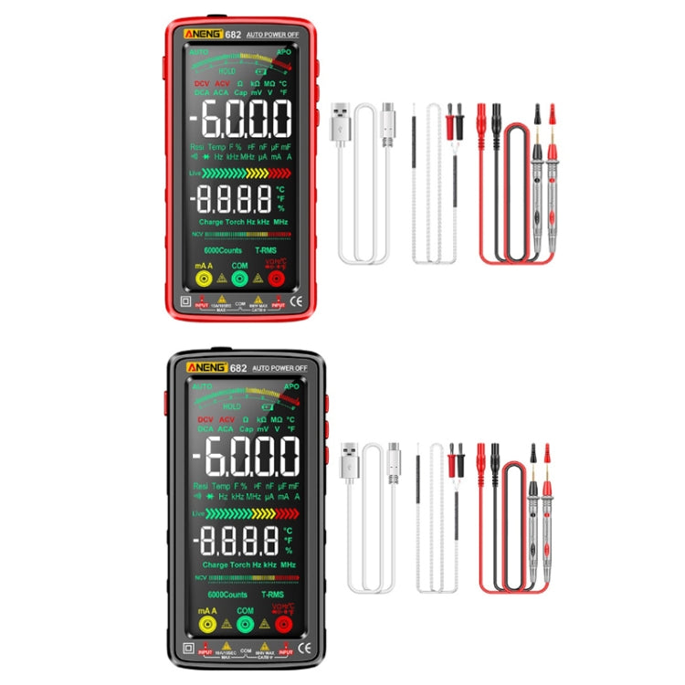 ANENG 682 Smart VA Reverse Display Automatic Range Rechargeable Multimeter(Black) - free shipping - PMC TechLife - Order now!
