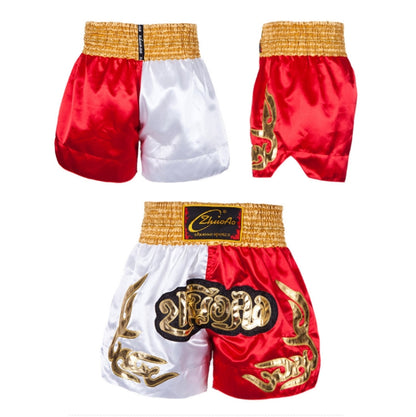 ZhuoAo Muay Thai/Boxing/Sanshou/Fighting Shorts for Men and Women, Size:S(Yellow Waist Stitching) - Sportswear by ZhuoAo | Online Shopping South Africa | PMC Jewellery