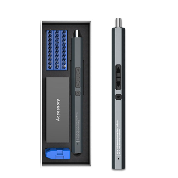 36 In 1 Rechargeable Mini Electric Screwdriver Set With 3LED Lighting(Blue) - Screwdriver Set by PMC TechLife | Online Shopping South Africa | PMC TechLife