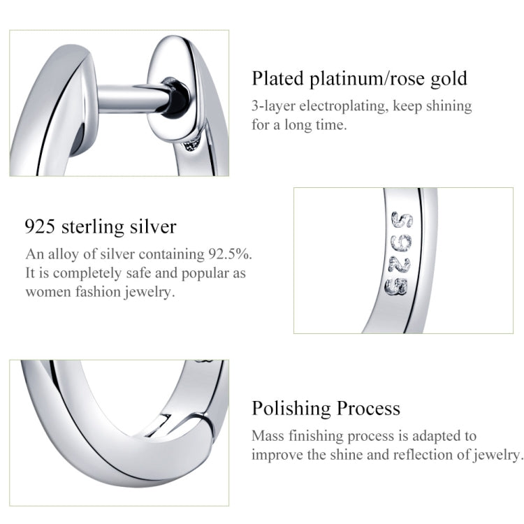 Simple Earrings Sterling Silver S925 Earrings Ear Buckles, Color:Gold - Stud Earrings & Earrings by PMC Jewellery | Online Shopping South Africa | PMC Jewellery | Buy Now Pay Later Mobicred