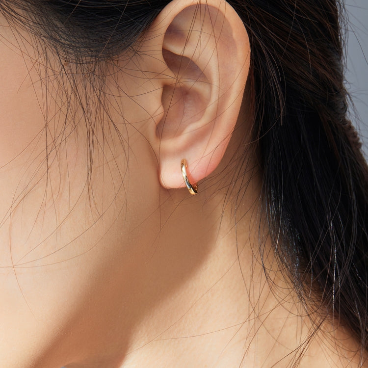 Simple Earrings Sterling Silver S925 Earrings Ear Buckles, Color:Gold - Stud Earrings & Earrings by PMC Jewellery | Online Shopping South Africa | PMC Jewellery | Buy Now Pay Later Mobicred