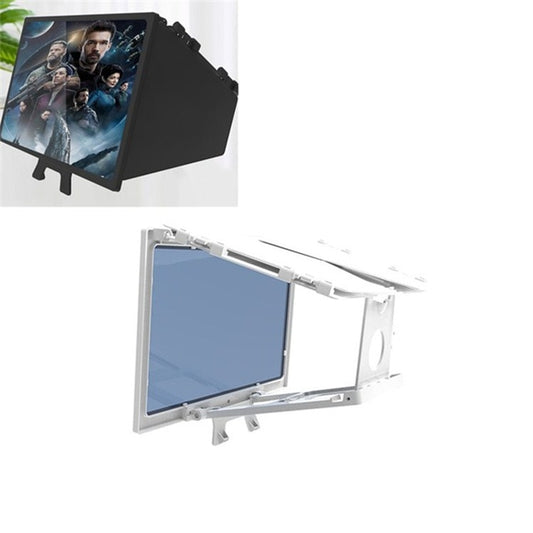 F13 12 inch Mobile Phone Screen Amplifier Foldable Three-sided Shading HD Blu-ray 3D Video Amplifier(White) - Screen Magnifier by PMC Jewellery | Online Shopping South Africa | PMC Jewellery