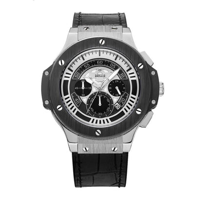 BAOGELA 1910 Multifunction Watch Outdoor Sports Calendar Quartz Mens Watch(Silver Shell) - Sport Watches by BAOGELA | Online Shopping South Africa | PMC Jewellery | Buy Now Pay Later Mobicred