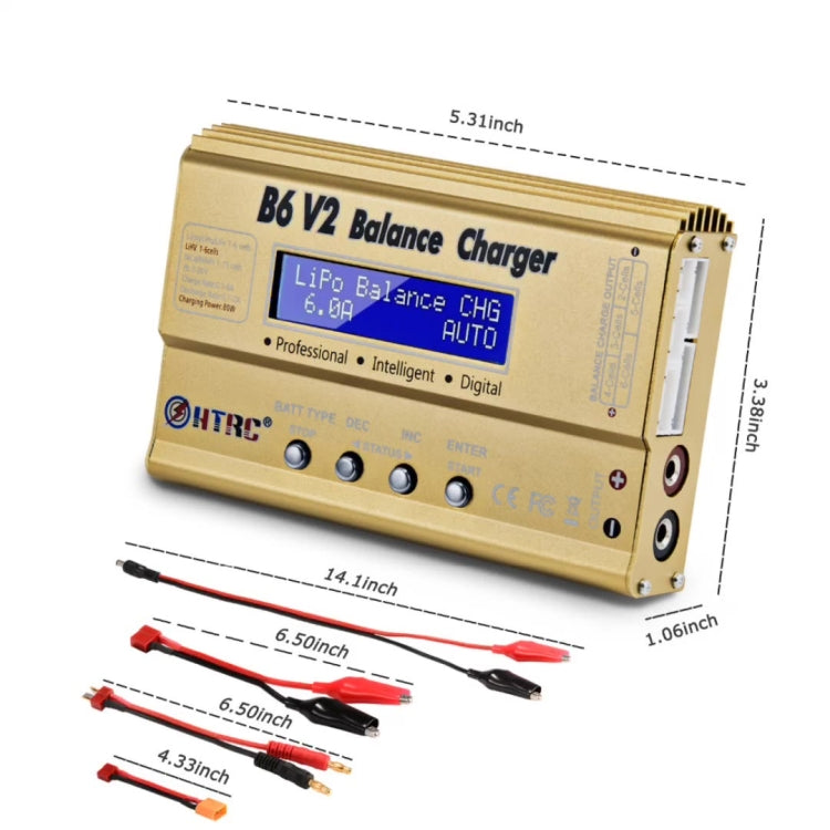 HTRC B6 V2 Model Airplane Charger Smart Balance Charger, UK Plug - Charger by HTRC | Online Shopping South Africa | PMC Jewellery