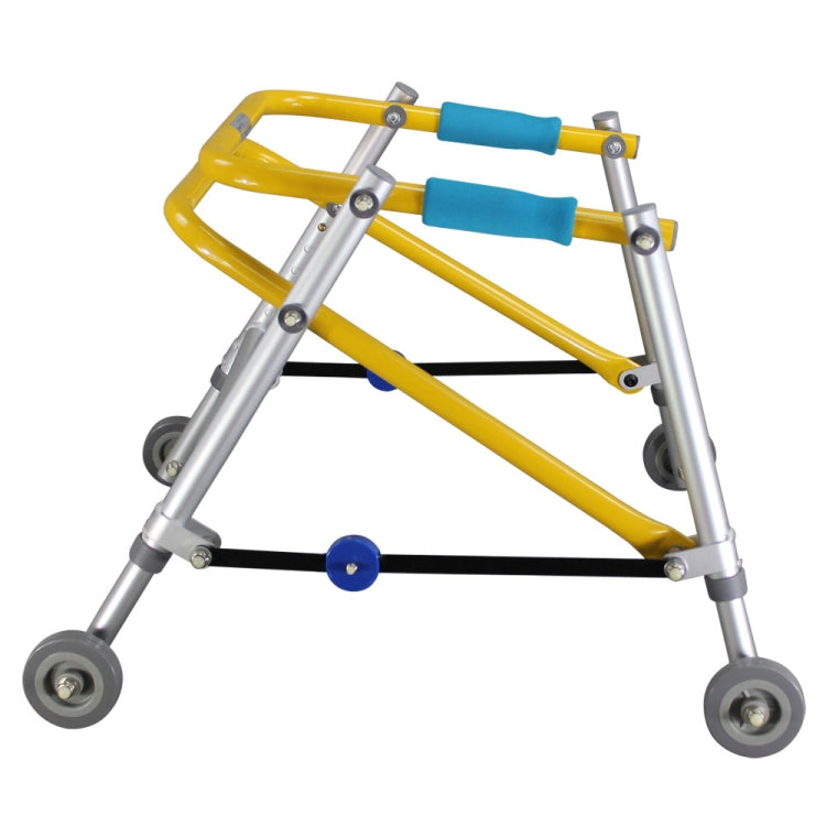 Directional Four-wheel Walker With Cerebral Palsy Children Rehabilitation Training Equipment Walker Standing Frame, Specification: 4071 Extra Large(Foggy Silver) - Mobility Aids by PMC Jewellery | Online Shopping South Africa | PMC Jewellery