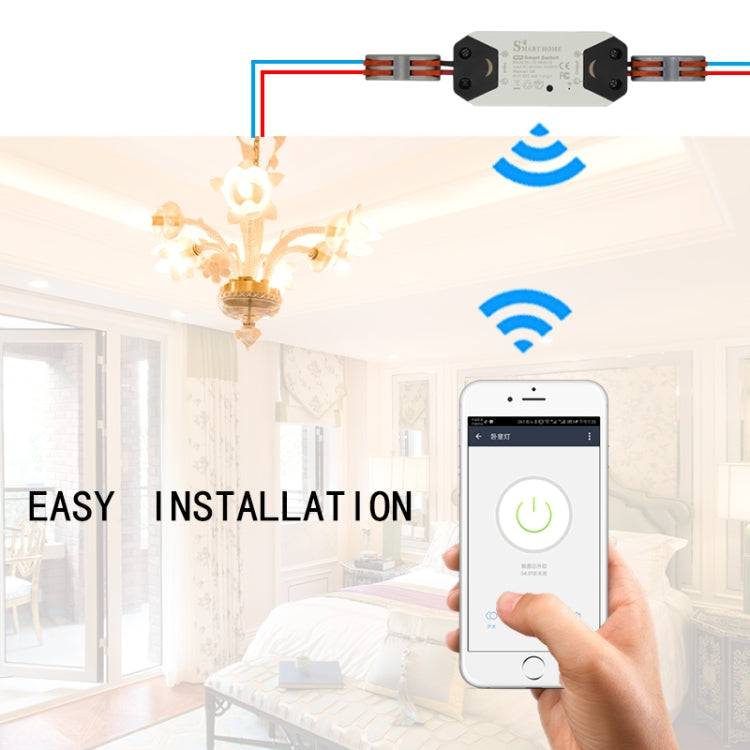 DIY WiFi Smart Light Switch Timer Universal Breaker Wireless Remote Control Works with Alexa Google Home Smart Home Automation - Home Automation Modules by PMC Jewellery | Online Shopping South Africa | PMC Jewellery
