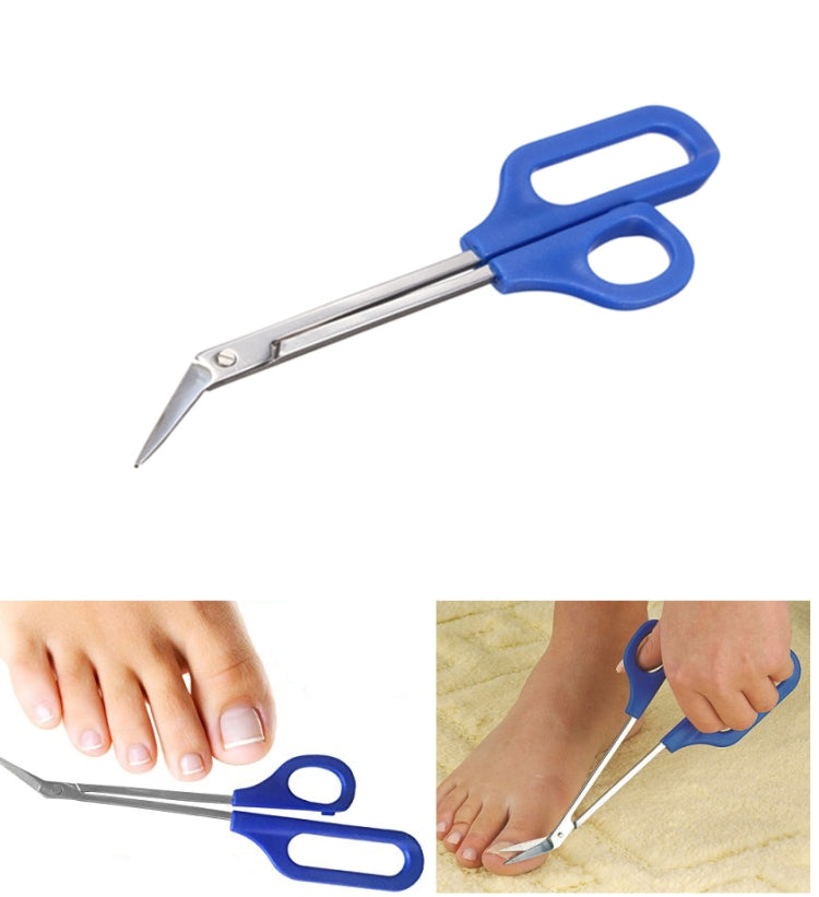 3 PCS Long Reach Easy Grip Toe Nail Toenail Scissor Trimmer - Nail Clipper by PMC Jewellery | Online Shopping South Africa | PMC Jewellery
