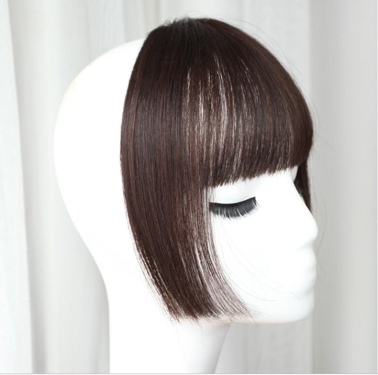 Women Fake Fringe Clip In Bangs Hair Extensions with High Temperature Synthetic Fiber(Black) - Wigs by PMC Jewellery | Online Shopping South Africa | PMC Jewellery