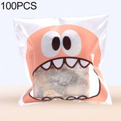 100 PCS Cute Big Teech Mouth Monster Plastic Bag Wedding Birthday Cookie Candy Gift OPP Packaging Bags, Gift Bag Size:10x10cm(Pink) - Gift Bags & Wrapping Supplies by PMC Jewellery | Online Shopping South Africa | PMC Jewellery