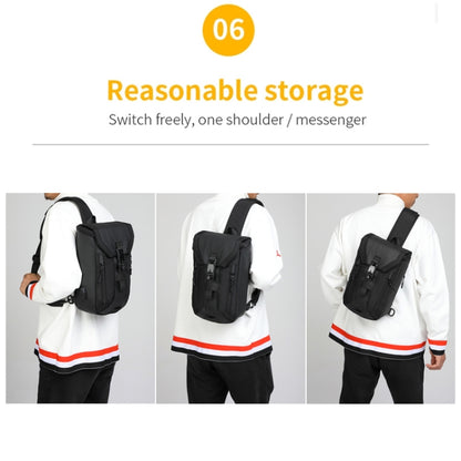 Ozuko 9334 Men Outdoor Multifunctional Waterproof Messenger Bag with External USB Charging Port(Orange) - Crossbody Bags by Ozuko | Online Shopping South Africa | PMC Jewellery
