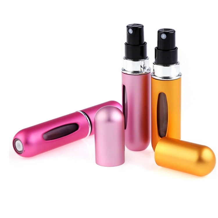 Portable Mini Aluminum Refillable Perfume Bottle Spray Empty Cosmetic Containers Atomizer, Capacity:5ml(Gold) - Cosmetics bottle by PMC Jewellery | Online Shopping South Africa | PMC Jewellery