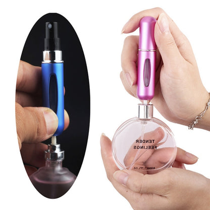 Portable Mini Aluminum Refillable Perfume Bottle Spray Empty Cosmetic Containers Atomizer, Capacity:5ml(Gold) - Cosmetics bottle by PMC Jewellery | Online Shopping South Africa | PMC Jewellery