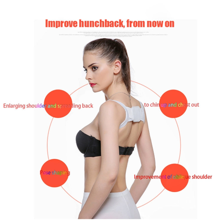 Adjustable Women Back Posture Corrector Shoulder Support Brace Belt Health Care Back Posture Belt, Size:L(White) - Corrector by PMC Jewellery | Online Shopping South Africa | PMC Jewellery