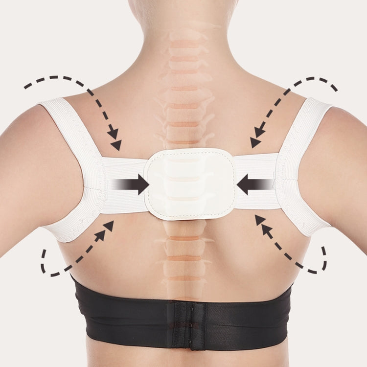 Adjustable Women Back Posture Corrector Shoulder Support Brace Belt Health Care Back Posture Belt, Size:S(White) - Corrector by PMC Jewellery | Online Shopping South Africa | PMC Jewellery