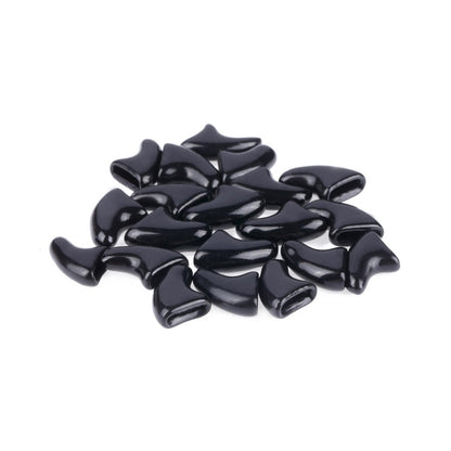 20 PCS Silicone Soft Cat Nail Caps / Cat Paw Claw / Pet Nail Protector/Cat Nail Cover, Size:XS(Black) - Pet Care by PMC Jewellery | Online Shopping South Africa | PMC Jewellery