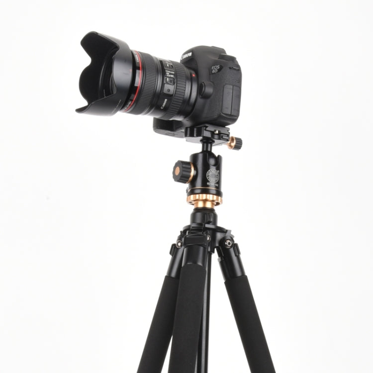 Q338 4-Section Folding Legs Live Broadcast Aluminum Alloy Tripod Mount With Three-dimensional Head - Tripods by PMC Jewellery | Online Shopping South Africa | PMC Jewellery