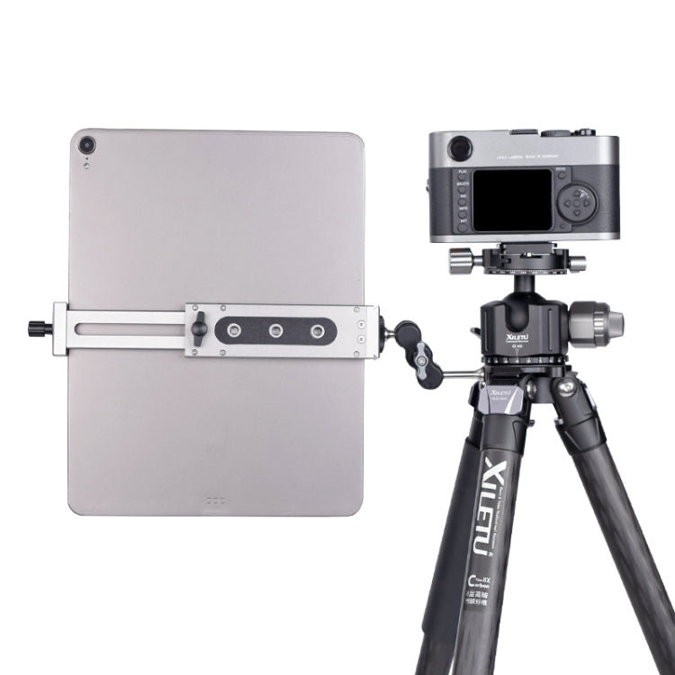 Xiletu Xj15 Live Broadcast Desktop Full Metal Tripod Mount Tablet Pc Phone Clamp With 1/4 Inch Screw Holes & Cold Shoe Base(Black) - Other Accessories by Xiletu | Online Shopping South Africa | PMC Jewellery | Buy Now Pay Later Mobicred