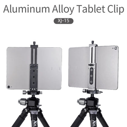 Xiletu Xj15 Live Broadcast Desktop Full Metal Tripod Mount Tablet Pc Phone Clamp With 1/4 Inch Screw Holes & Cold Shoe Base(Black) - Other Accessories by Xiletu | Online Shopping South Africa | PMC Jewellery | Buy Now Pay Later Mobicred